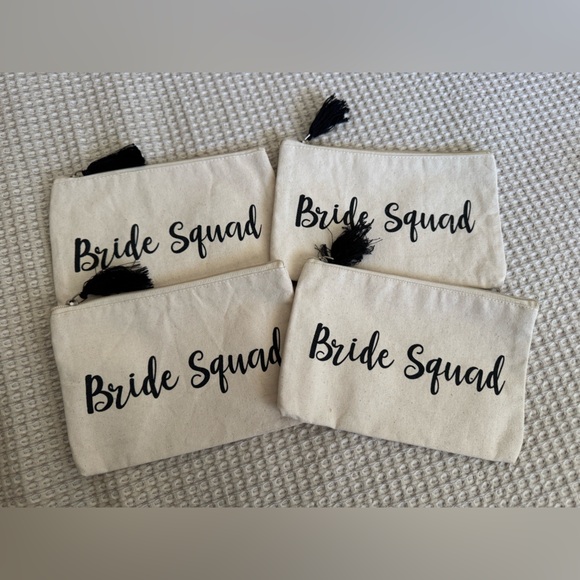 Hobby Lobby Handbags - SET OF 4 CANVAS BRIDE SQUAD BAGS